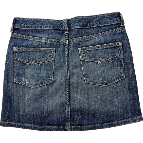 Gap‎ Factory Women Denim Jean Skirts Blue Mini Skirt Size 1 - Picture 2 of 7